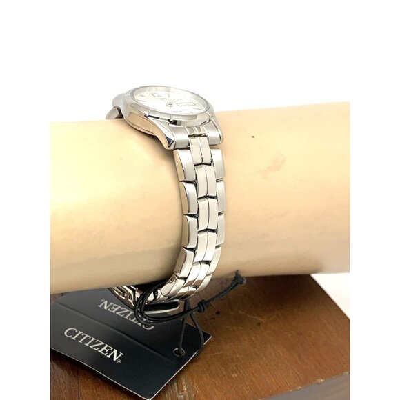 Citizen Women's Watch EQ0540-57A Quartz Silver Dial Day Date Petite 25mm Steel - Picture 12 of 14